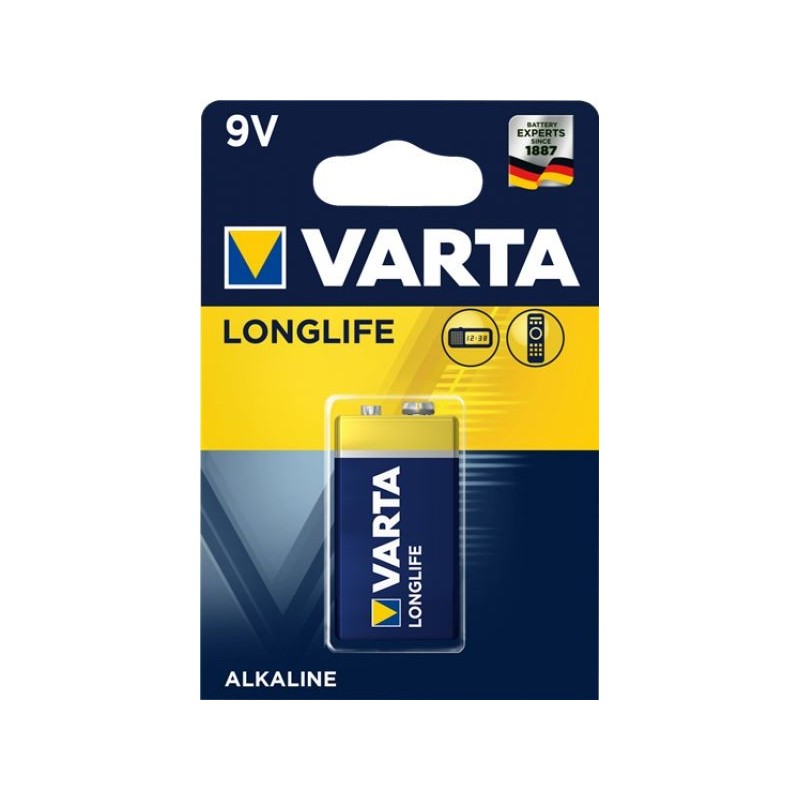 BATTERIA 6LF22 9V ALCALINA CONF.BLISTER 1PZ VARTA