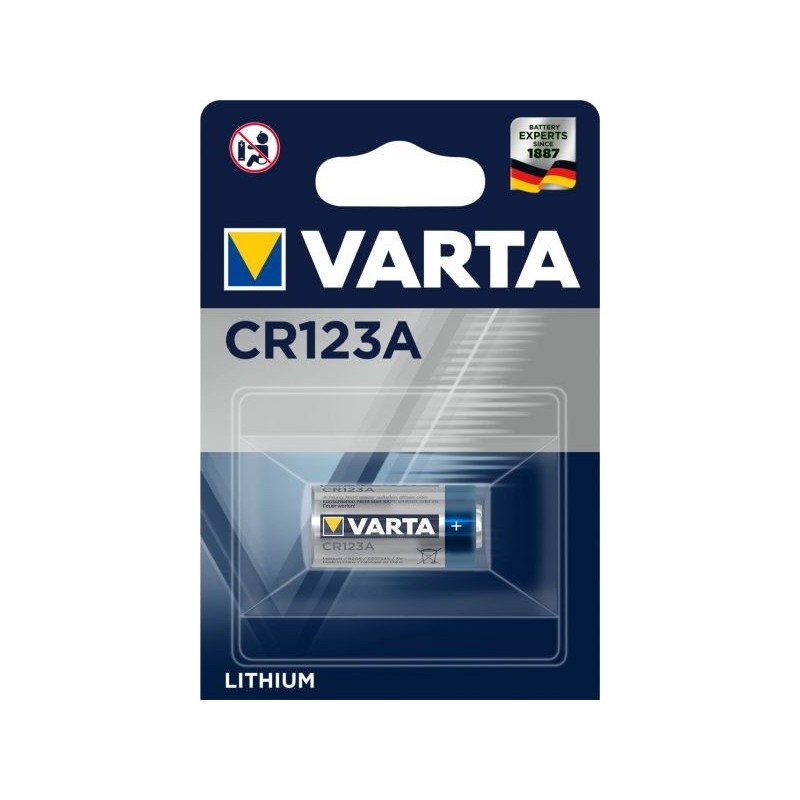 BATTERIA CR123 A LITIO 3V PROFESSIONAL VARTA