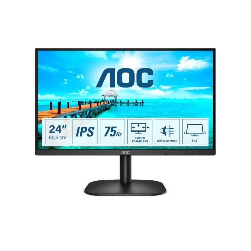 MON 23,8"IPS VGA HDMI DVI 4MS MM AOC 24B2XDA