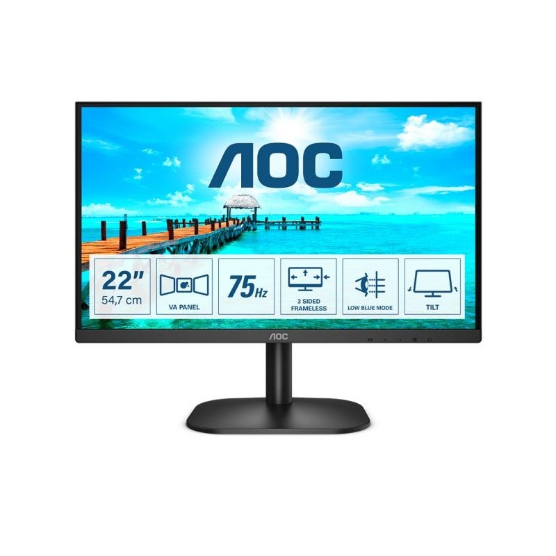 MON 21,5"VA VGA HDMI DVI 22B2DA AOC 22B2DA