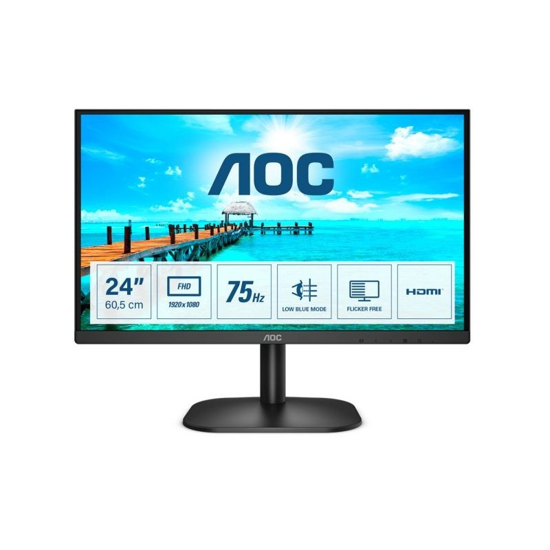 MON 23,8"IPS VGA HDMI  4MS MM AOC 24B2XHM2