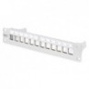 PATCH PANEL 12 PORTE 10" VUOTO COLORE GRIGIO