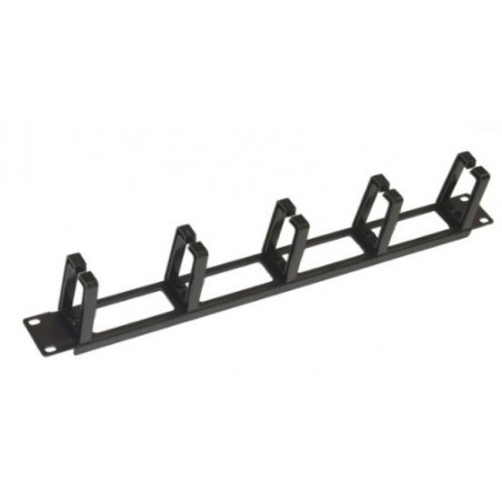 ARMADIO RACK RACCOGLICAVI 19" 5 GANCI NERO IN PLASTICA