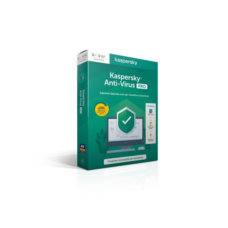 ANTIVIRUS 3U 1Y 2020 PRO KASPERSKY 