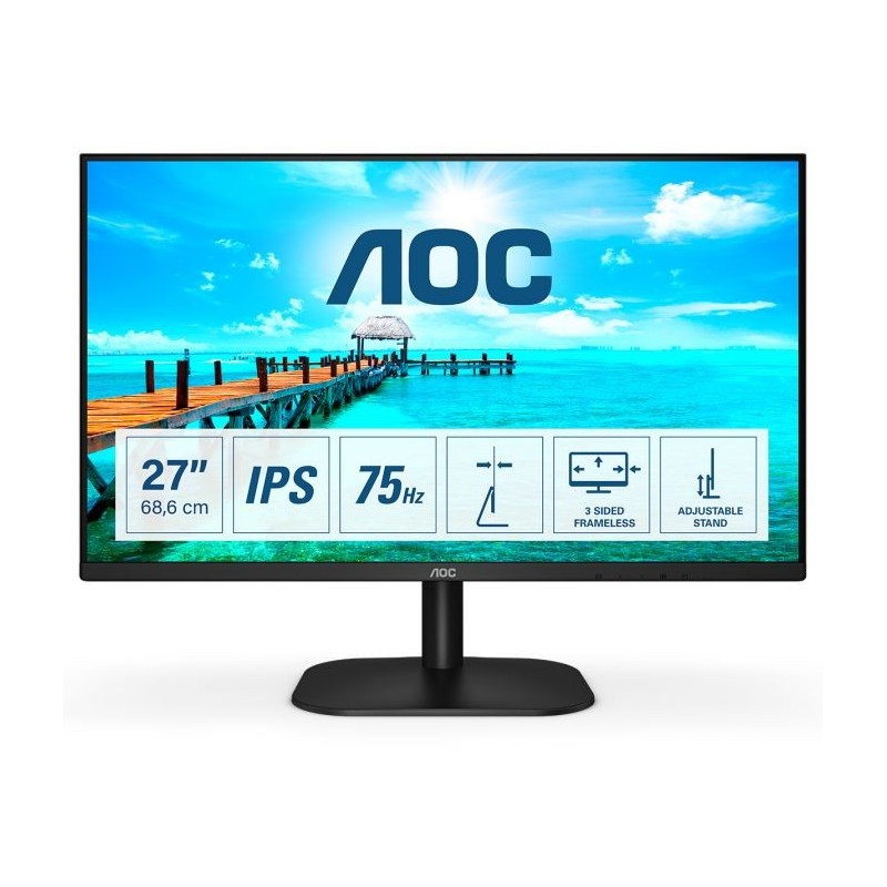 MON 27"IPS HDMI VGA FHD 27B2H/EU AOC 227B2H/EU