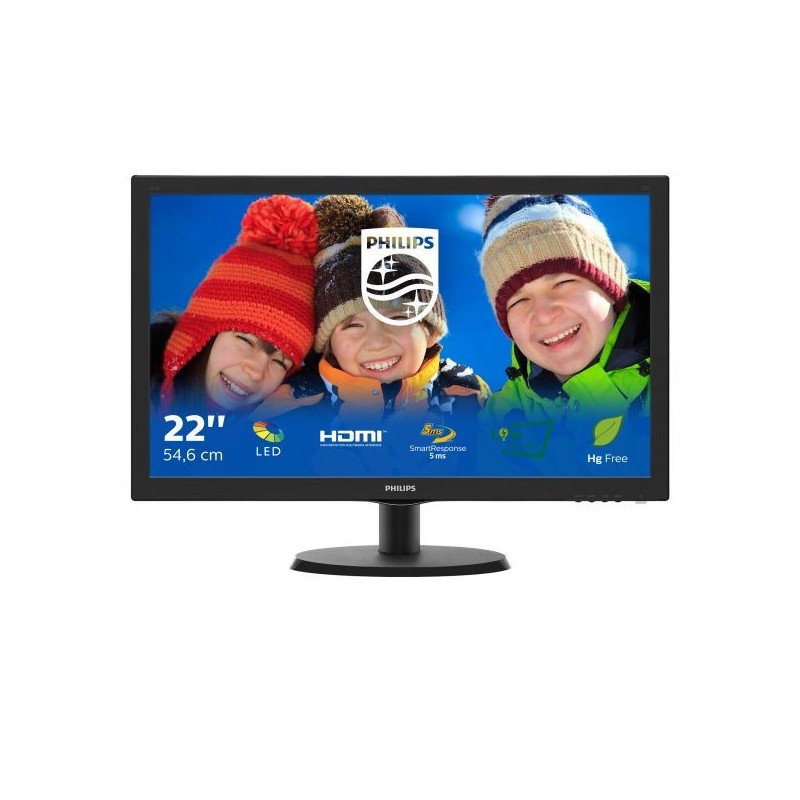 MON 21,5"W-LED VGA HDMI VESA PHILIPS 223V5LHSB2 16:9 600:1 5MS