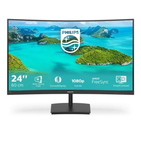 MON 23,6"VA MM VGA HDMI 4MS CURVO PHILIPS 241E1SCA