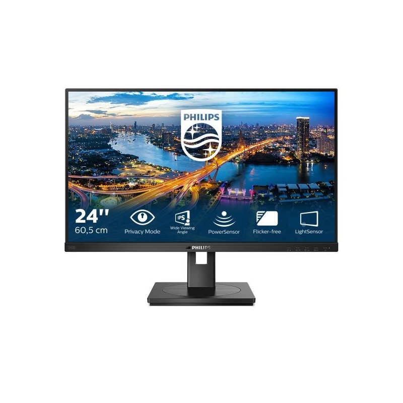 MON 23,8"IPS MONITOR PRIVACY HDMI D P DVI VGA MM REG ALT PIVOT