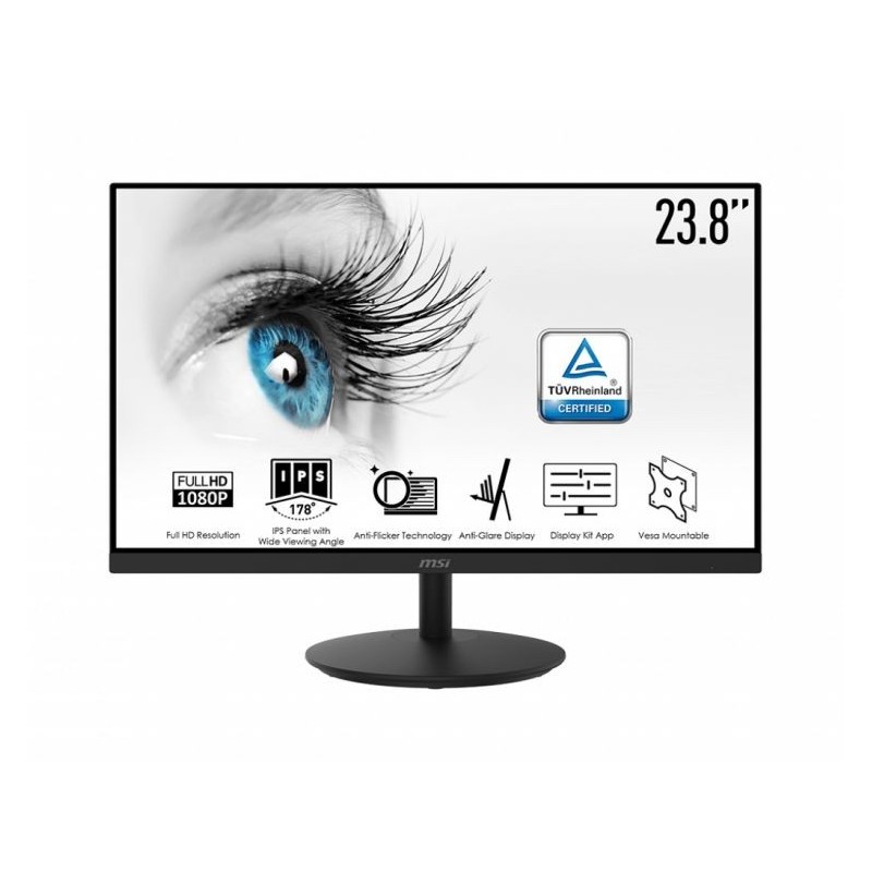 MON 23,6"IPS HDMI VGA BK MM MSI PRO MP242 5MS FHD BLACK 16:9