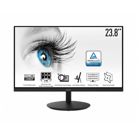 MON 23,6"IPS HDMI VGA BK MM MSI PRO MP242 5MS FHD BLACK 16:9