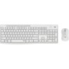 TASTIERA MK295 LOG WIRELESS+MOUSE W USB SILENT WHITE