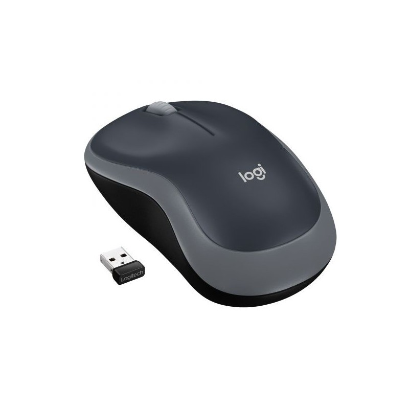 MOUSE M185 LOG CORDLESS GREY/NERO LOGITECH USB NANO RECEIVER