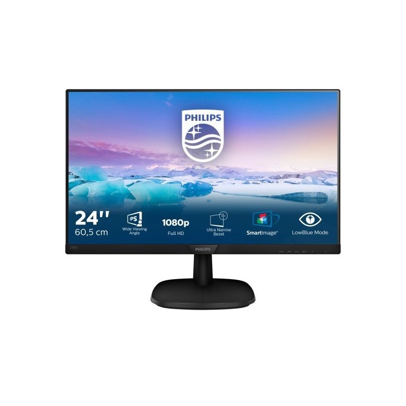 MON 23,8"IPS MM VGA HDMI DVI VESA PHILIPS 243V7QDAB 16:9 1000:1 5MS