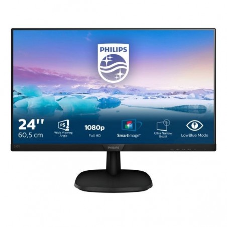 MON 23,8"IPS VGA HDMI DP VESA 16:9 PHILIPS 243V7QJABF 5MS