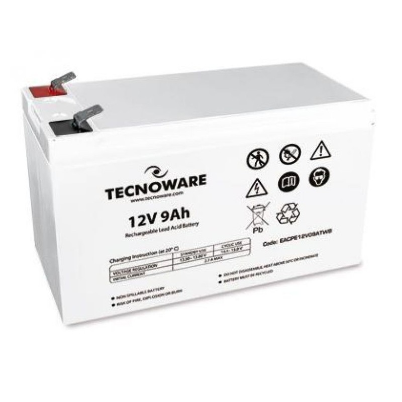 BATTERIA UPS TECNOWARE 12VDC 9AH HIGH ERMETICA AL PIOMBO BULK