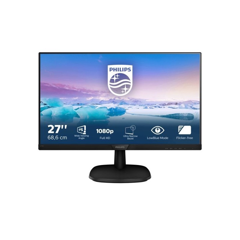 MON 27" IPS VGA HDMI DP VESA MM PHILIPS 273V7QJAB 16:9 1000:1 5MS