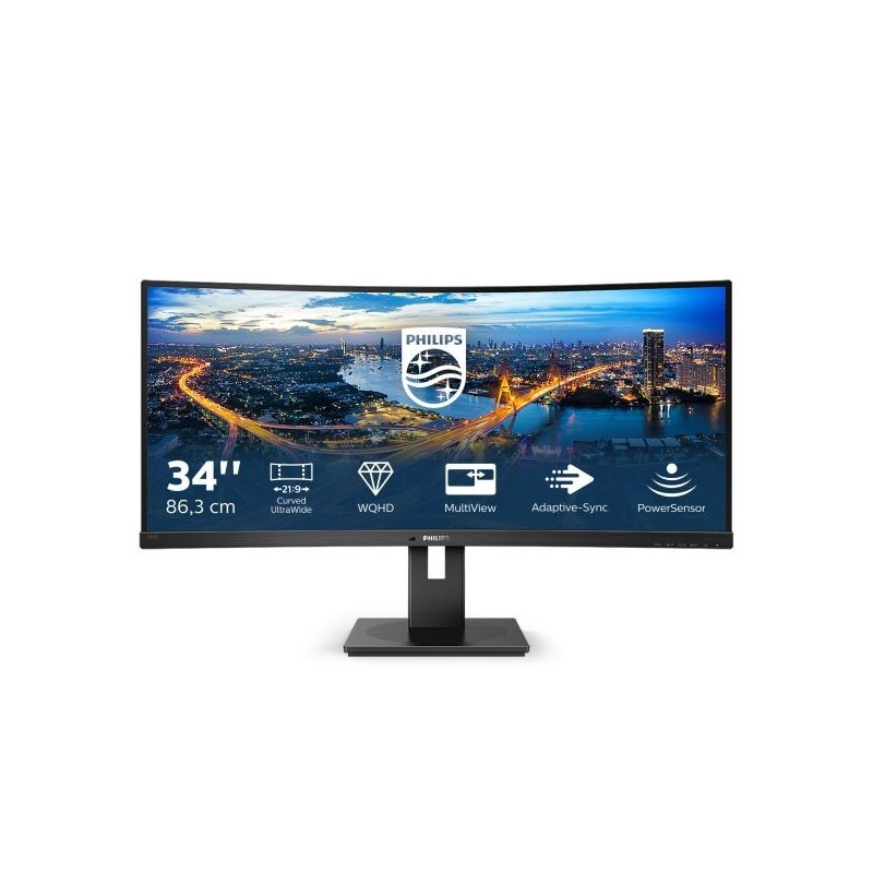 MON 34"VA  CURVO 21:9  HDMI DP PHILIPS 345B1C/00 MM