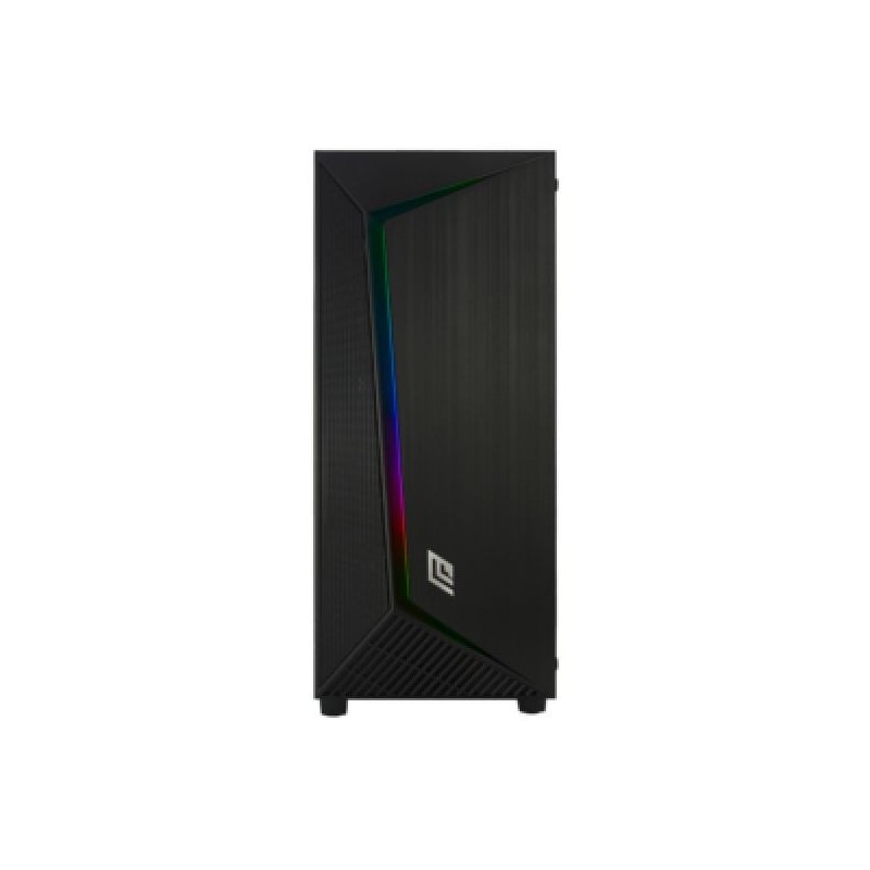 CASE MID-TOWER NO PSU IRON V8 BLK 1USB3 2USB2 VETRO TEMPERATO RGB FAN