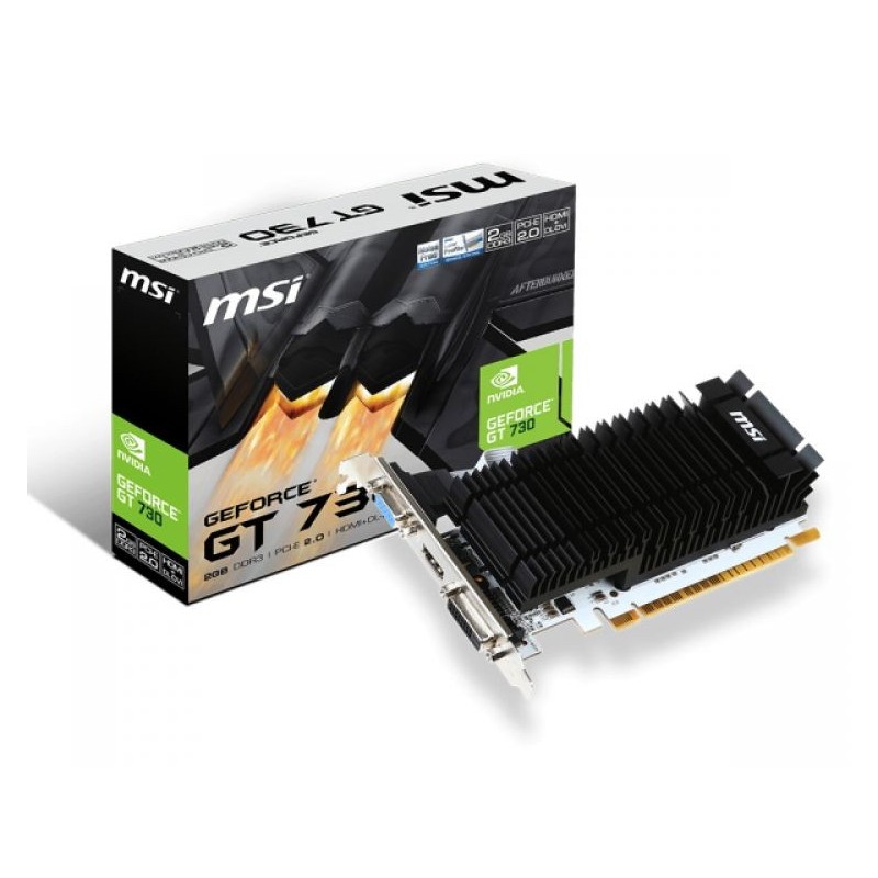 VGA MSI NVIDIA N730K-2GD3H/LPV1 2GB DDR3 64BIT HDMI VGA DVI-D 23W