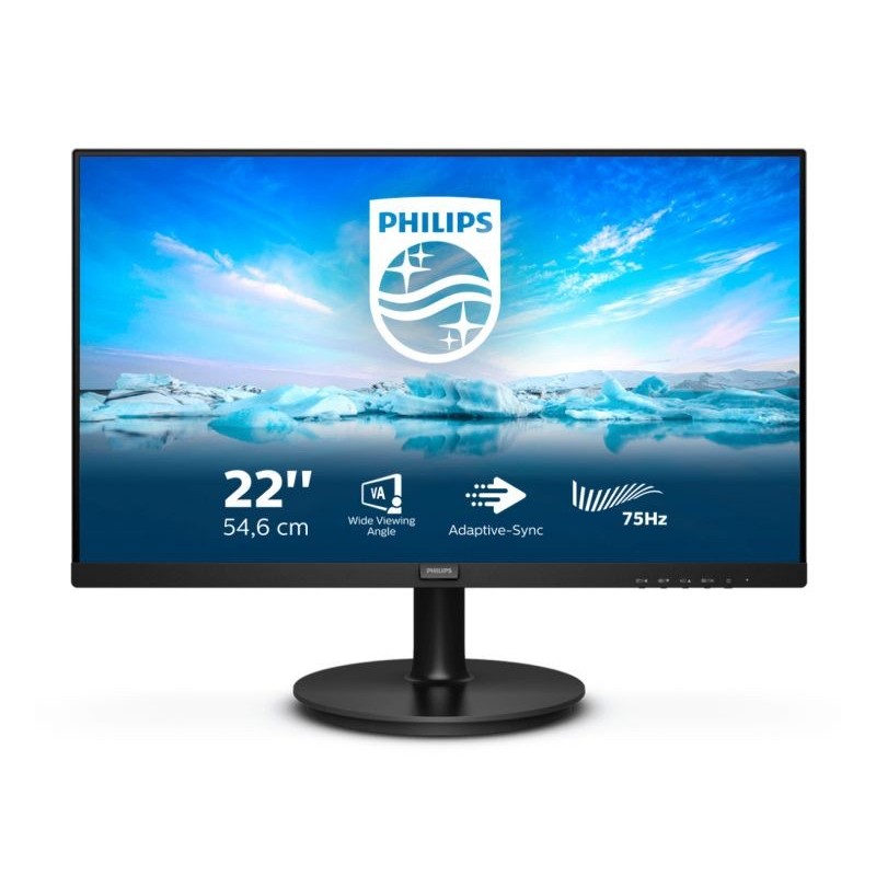 MON 21,5"VA VGA HDMI VESA DP MM PHILIPS 222V8LA/00 4000:1 4MS