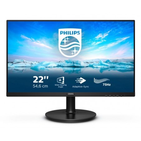 MON 21,5"VA VGA HDMI VESA DP MM PHILIPS 222V8LA/00 4000:1 4MS