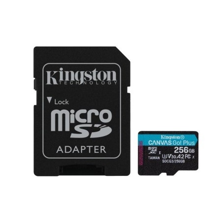 SD MICRO 256GB CL10 UHS-I CON ADATT 170MB/S LET.90MB/S SCRIT.KINGSTON