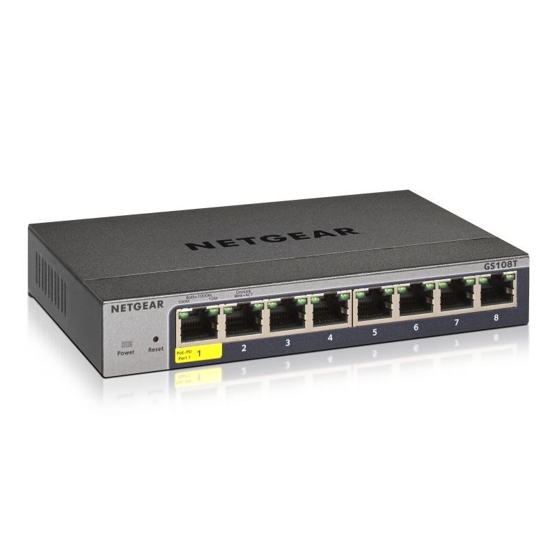 SWITCH 8P GIGABIT RJ-45 NO POE SMART MANAGED