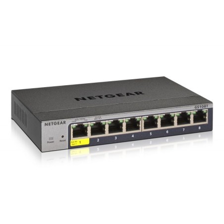 SWITCH 8P GIGABIT RJ-45 NO POE SMART MANAGED