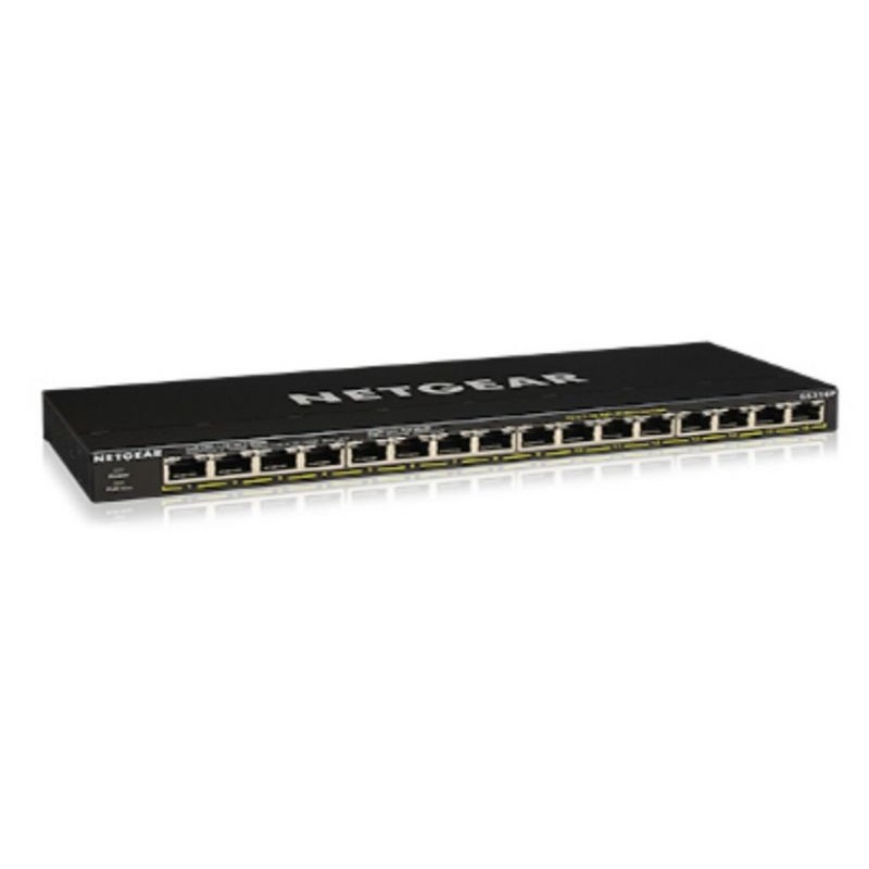 SWITCH 16P GIGAB POE RACK MOUNTABLE &DESKTOP