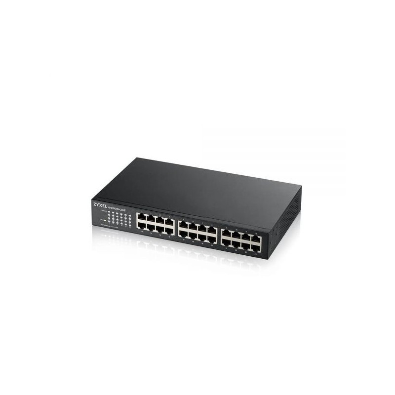 SWITCH 24P 10\100 SENZA VENTOLE DES KTOP RACK MOUNTABLE