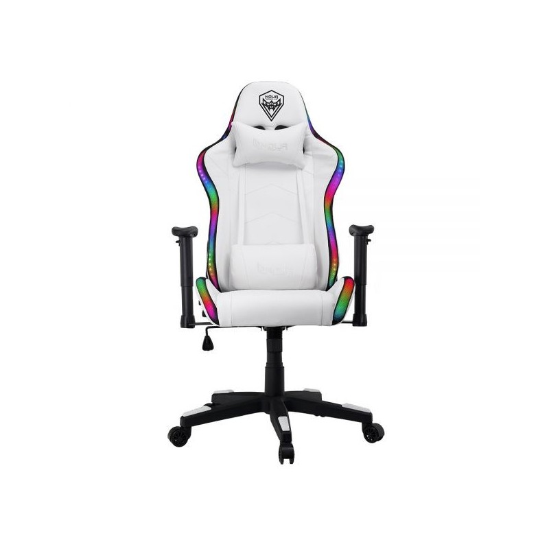 POLTRONA GAMING NOUA MAO M7 RGB POGGIA TESTA E CUSCINO WHITE/RGB