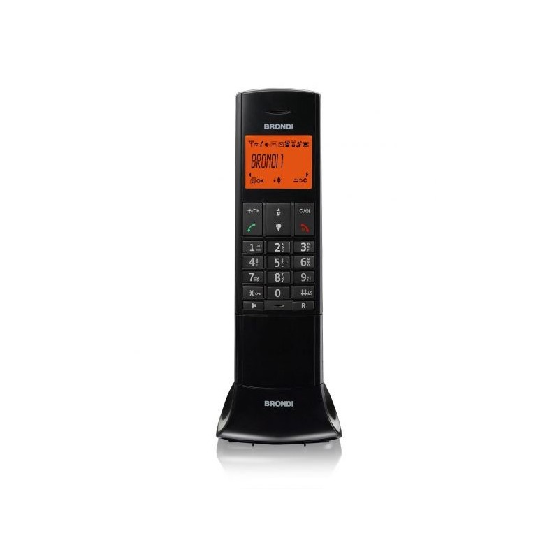 TELEFONO CORDLESS BRONDI LEMURE SVEGLIA/RUBRICA/ID CHIAMANTE